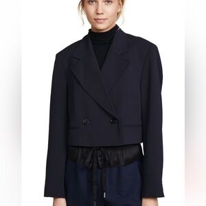 3.1 Phillip Lim Pinstripe Cropped Jacket